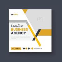 Digital marketing and corporate social media post template or Web banner vector