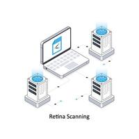 Retina Scanning isometric stock illustration. EPS File stock illustration vector