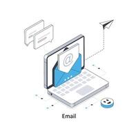 Email isometric stock illustration. EPS File stock illustration vector