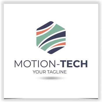 Vector hexagonal technologies logo template