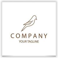 Vector bird logo design template