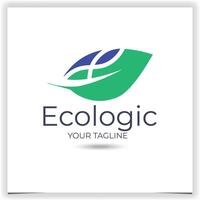 Vector ecologic statistics logo design template