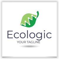 vector ecológico Estadísticas logo diseño modelo