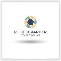 Vector photo company logo design template