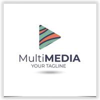 vector multimedia logo diseño modelo