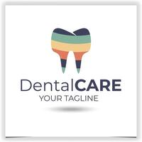 Vector dentist logo design template