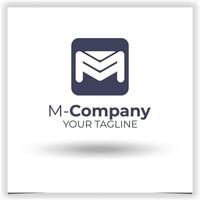 Vector letter m logo template