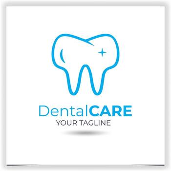 vector dentista logo diseño modelo