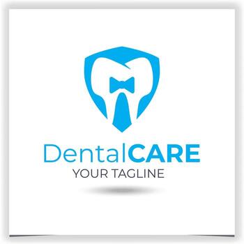 vector dentista logo diseño modelo