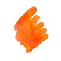 Watercolor stroke orange hatching spot vector