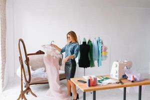Fashion designer in her studio photo