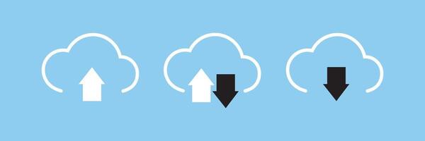 cloud line icon, outline and solid vector illustration, linear pictogram isolated