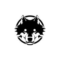 lobo cabeza logo vrctor vector