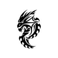 Dragon Logo Vector, Minimalistic Dragon Head Logo vector