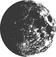 ai generado silueta primero trimestre Luna negro color solamente vector