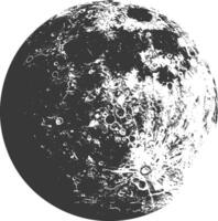 ai generado silueta primero trimestre Luna negro color solamente vector