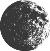 ai generado silueta primero trimestre Luna negro color solamente vector