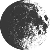 ai generado silueta primero trimestre Luna negro color solamente vector