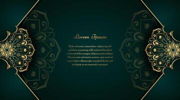 luxury background  with mandala ornament vector