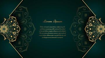 luxury background  with mandala ornament vector