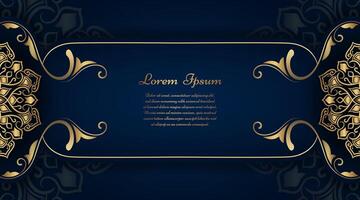 Luxury background with mandala ornament vector