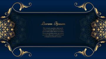 Luxury background with mandala ornament vector