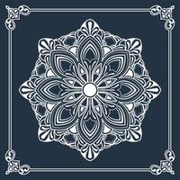 mandala ornament, round decorative design vector