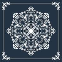 mandala ornament, round decorative design vector