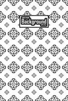 Vector black and white seamless abstract pattern background greyscale ornamental graphic design