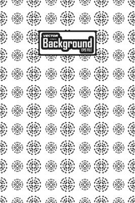 Vector black and white seamless abstract pattern background greyscale ornamental graphic design