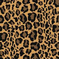 Leopard seamless pattern design vector