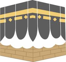 kaaba ilustración ka'bah elementos makkah vector para saludos Ramadán eid al-fitr eid al-adha