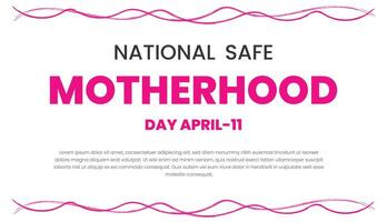 National Motherhood Day. Vector illustration. Template for background, banner, card, poster with text inscription.