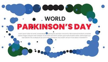 World Parkinson's Day banner design template. Vector illustration EPS10.