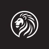 simple design logo, modern concept lion logo vector