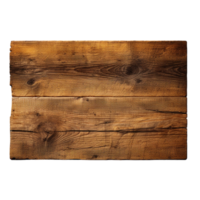 ai gegenereerd houten plank geïsoleerd png