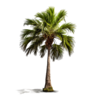 AI generated Coconut palm tree isolated png