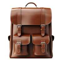 AI generated Cheap bag leather backpack png