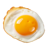 ai généré frit Oeuf et Jaune d'œuf isolé png