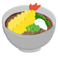 kake soba avec tempura png