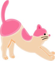 lindo gato de dibujos animados png