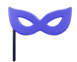 Party Maske Symbol 3d Rendern Illustration png