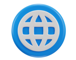 Netz Browser Symbol 3d machen png