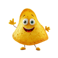 AI generated Cheerful animated potato shaped character with a friendly smile, isolated on a transparent background, ideal for food related concepts or childrens educational materials png