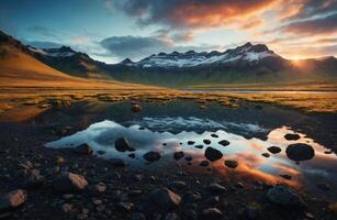 AI generated Breathtaking views of Iceland photo