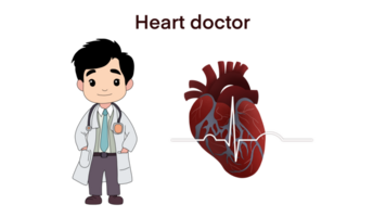 rojo humano corazón y sangre vasos, especialista doctores comprobación y haciendo tratamiento a el hogar, doctores son Ayudar a cheque salud el grande humano corazón, salud centrar diseños para médico png