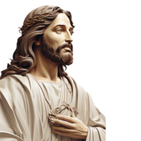 AI generated jesus christ statue png