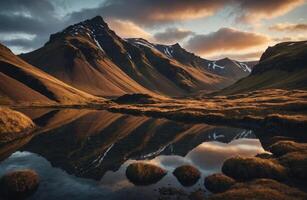 AI generated Breathtaking views of Iceland photo