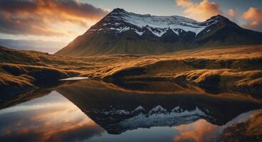 AI generated Breathtaking views of Iceland photo