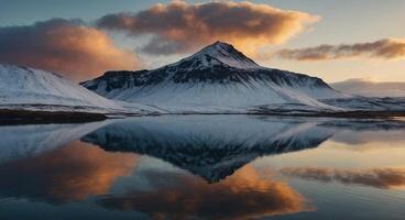 AI generated Breathtaking views of Iceland photo